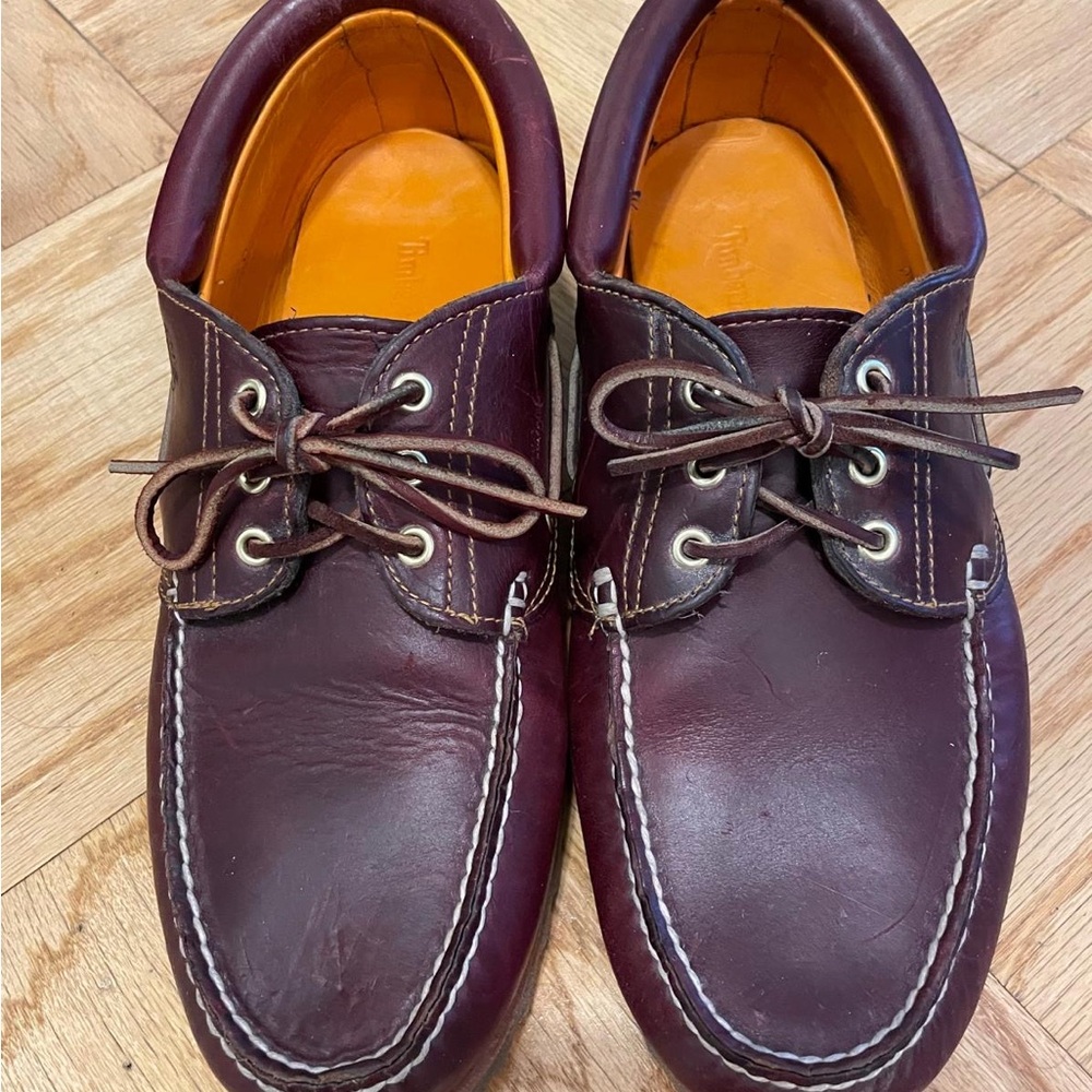 Timberland Men's Rich Brown Leather Boat Shoes